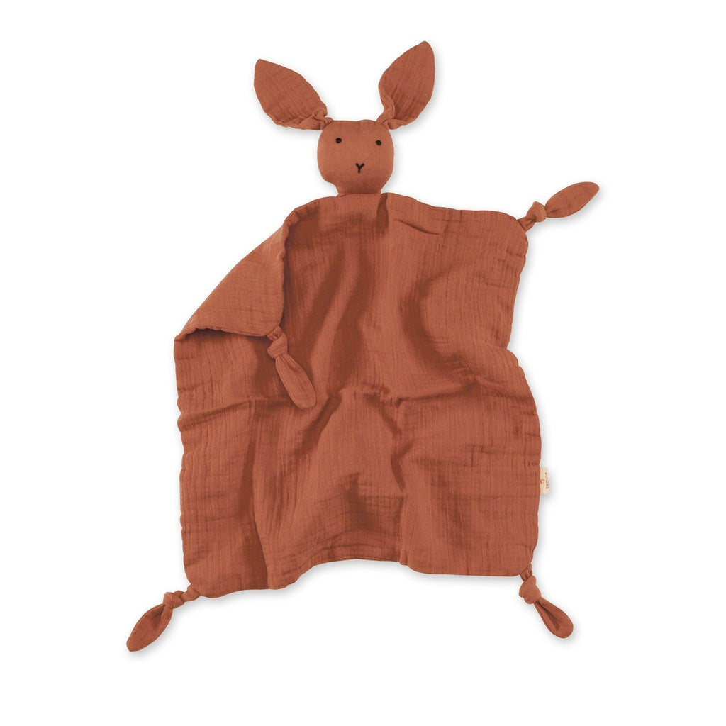 BeMini BUNNY doudou - 40x40cm - terracotta
