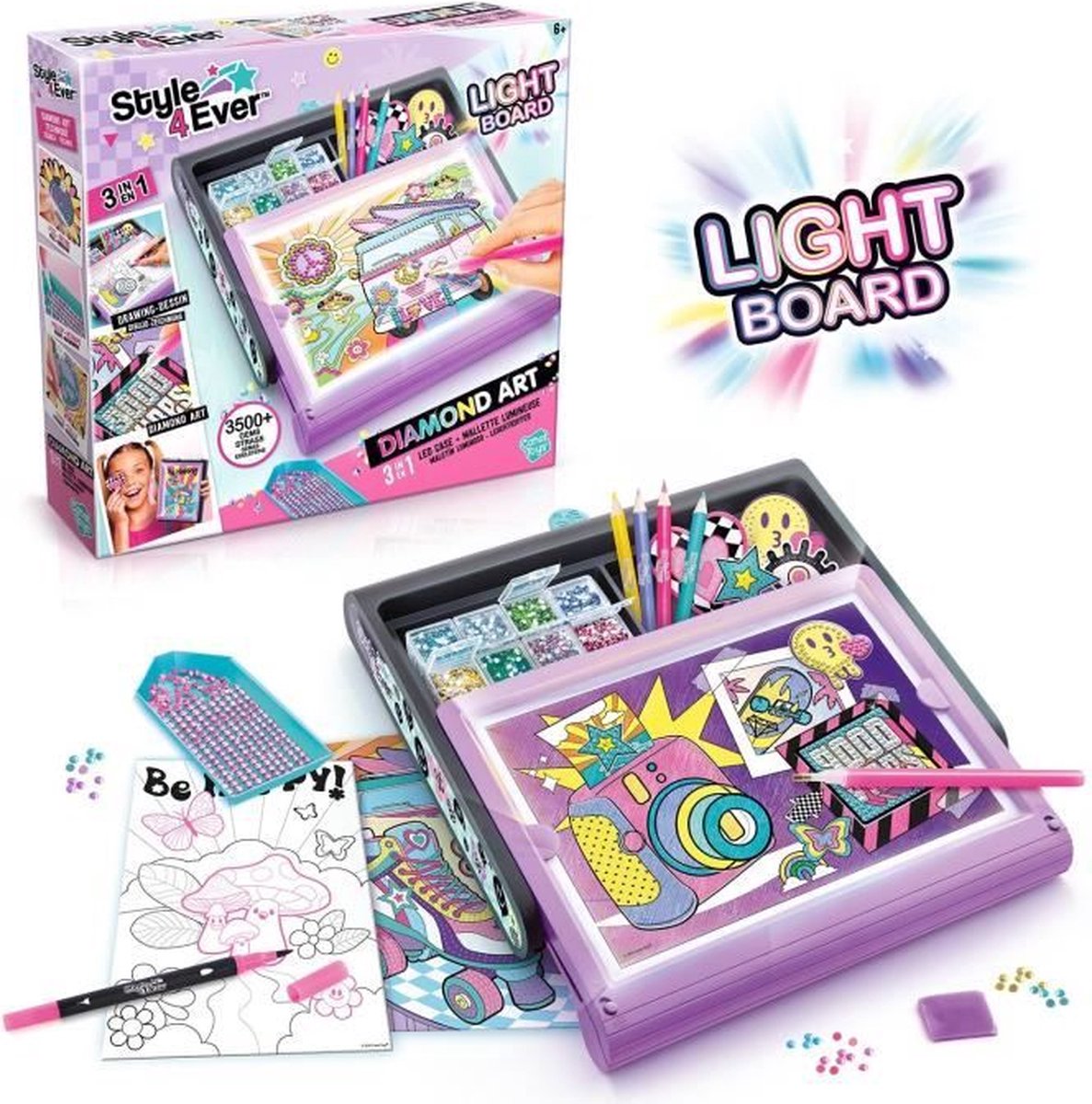CANAL TOYS Diamant'art - 3in1 LED