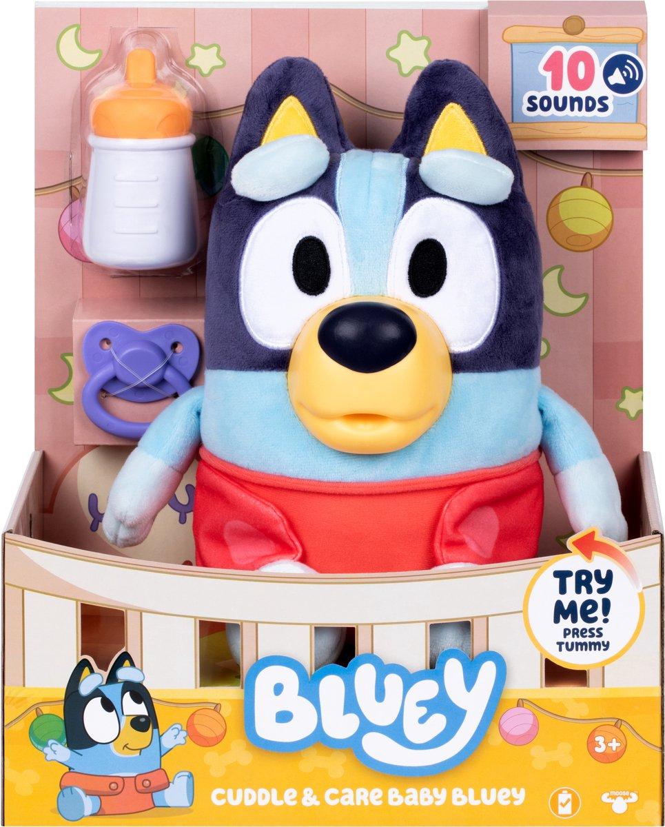 MAKE IT REAL Bluey - Plush babyknuffel m/verzorging