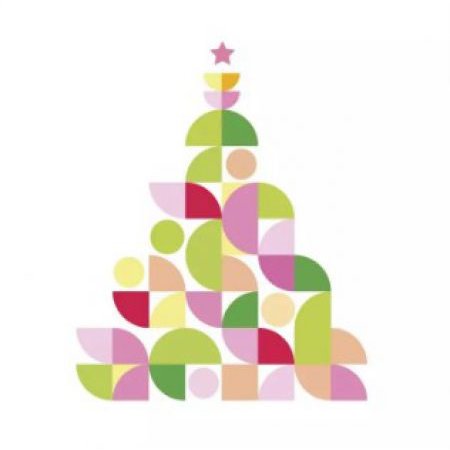 PPD Servetten 25x25cm - X-Mas Graphic On White
