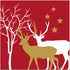 PPD Servetten 25x25cm - Winter Deers red