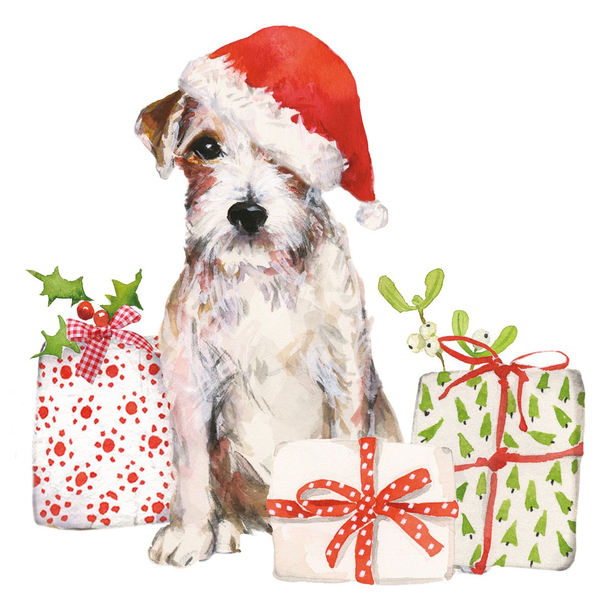 PPD Servetten 25x25cm - Christmas Pup