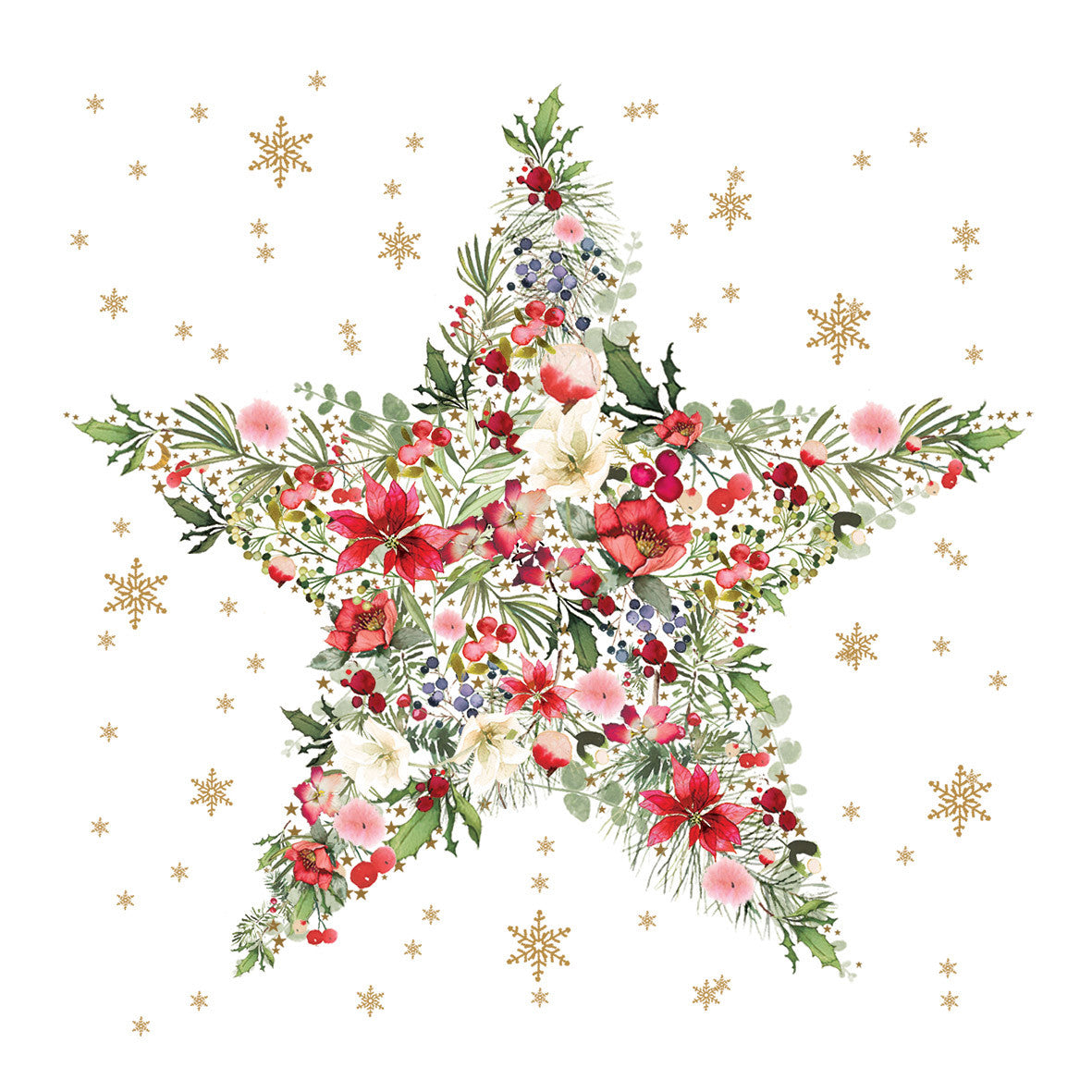 PPD Servetten 33x33cm - Beautiful Christmas Star