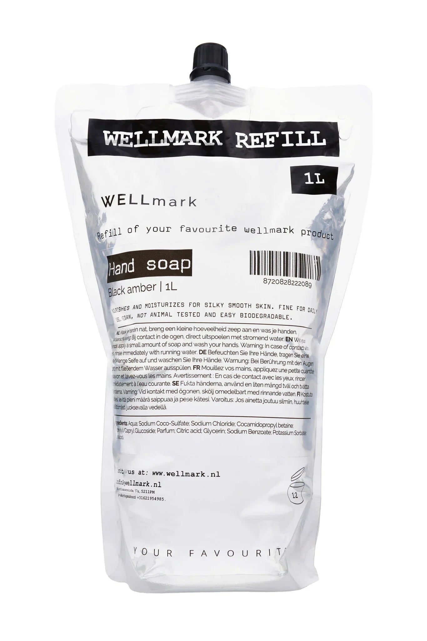 WELLMARK Handzeep vulling 1L - dark amber