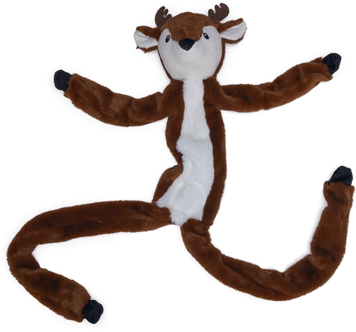 BEEZTEES hondenspeelgoed rendier m touw brn 100