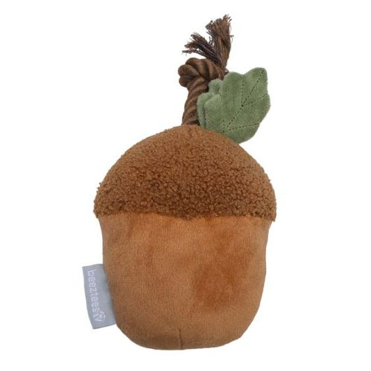 BEEZTEES hondenspeelgoed eikel m touw brn 24x11