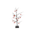 HUBERT Kerstboom m/ verlichting LED 20x60cm 48LED - zwart/ rood