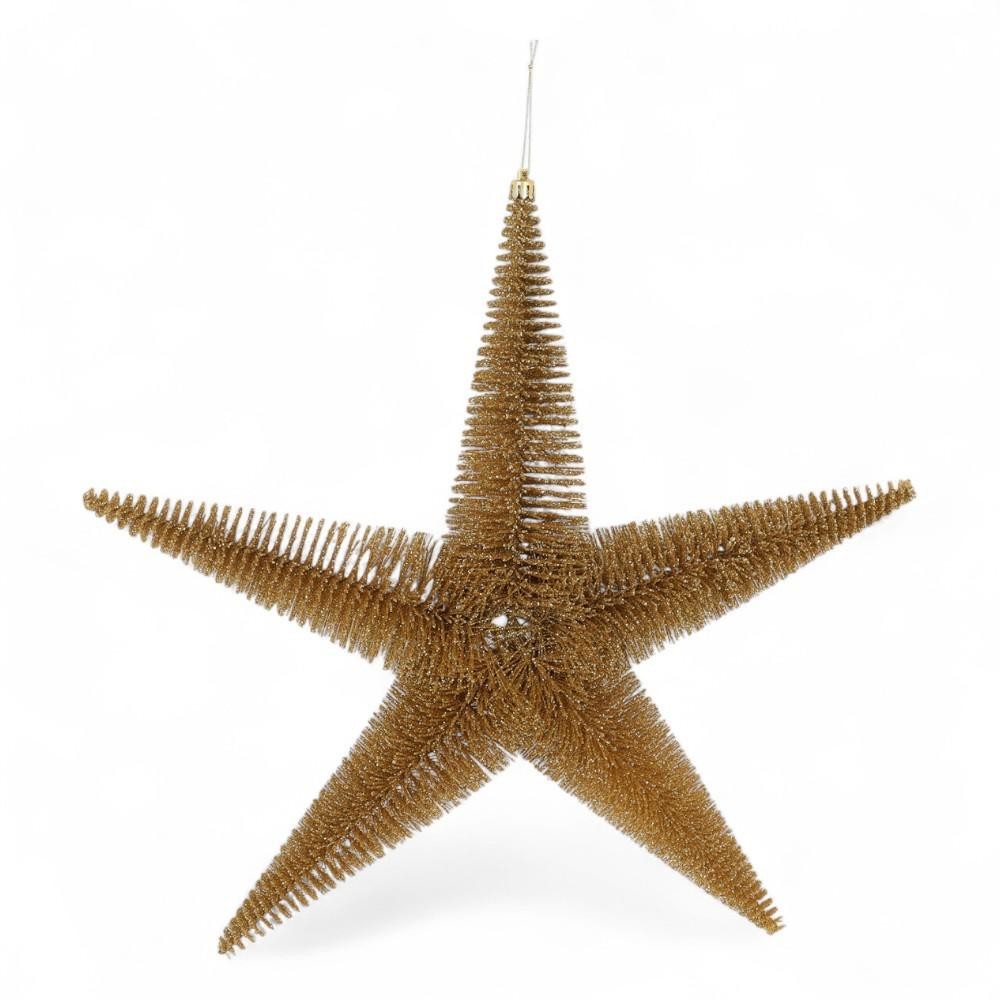 Kersthanger ster Spike 27cm - goud