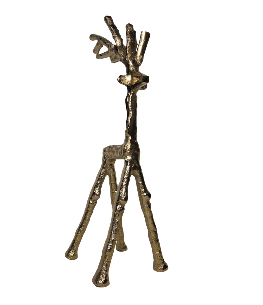 kerstdeco Hert Xari 34cm - goud