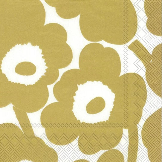 IHR Servetten 33x33cm - Marimekko Unikko gold 3112801699