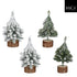 MICA kerstdeco kerstboompjes 15x8cm - groen - ass. (prijs per stuk)