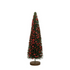 MICA Kerstdeco kerstboom met bessen 38x11cm - groen/rood