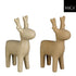 MICA Kerstdeco hert 13x18.5cm - bruin - ass. (prijs per stuk)
