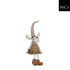 MICA Kerstfiguur eland zittend - 20x14x59cm - bruin