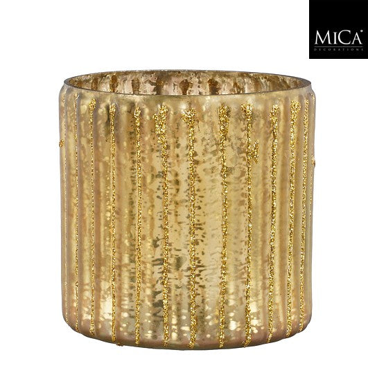 MICA Theelichthouder 10cm - koper