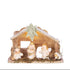 MICA kerststal op batterij 22.5x8x16cm - cream