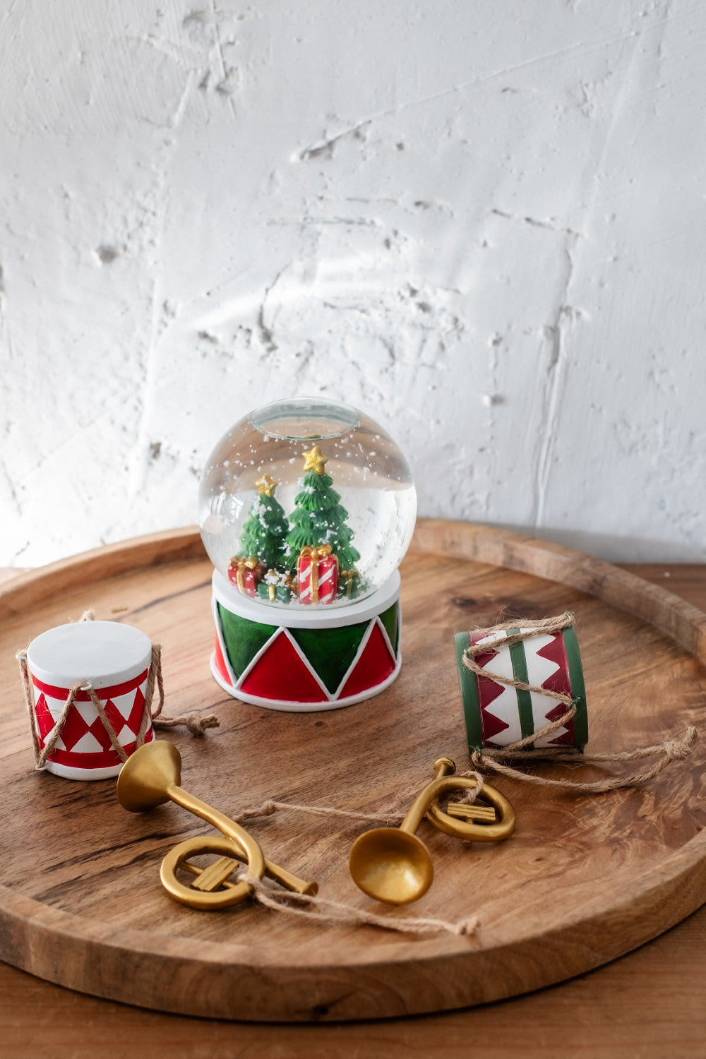 HOME SOCIETY Deco glazen kerstbal