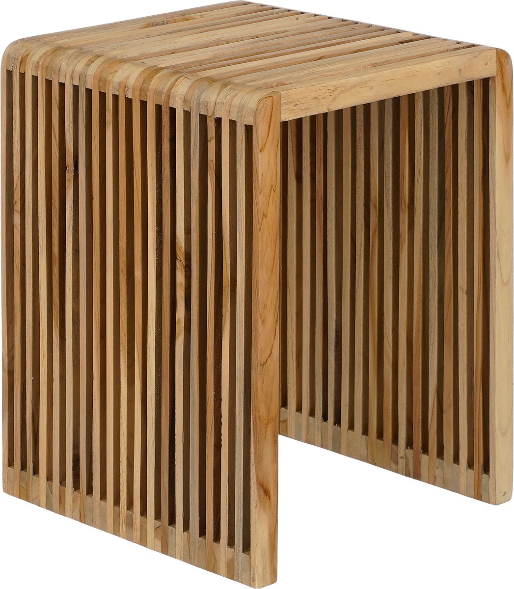 MICA Yonker bijzettafel - L 44x34x50cm - bruin 1153355