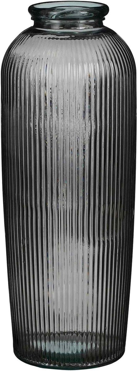 MICA vaas Esmeralda gerecycleerd glas 70x30cm - antraciet