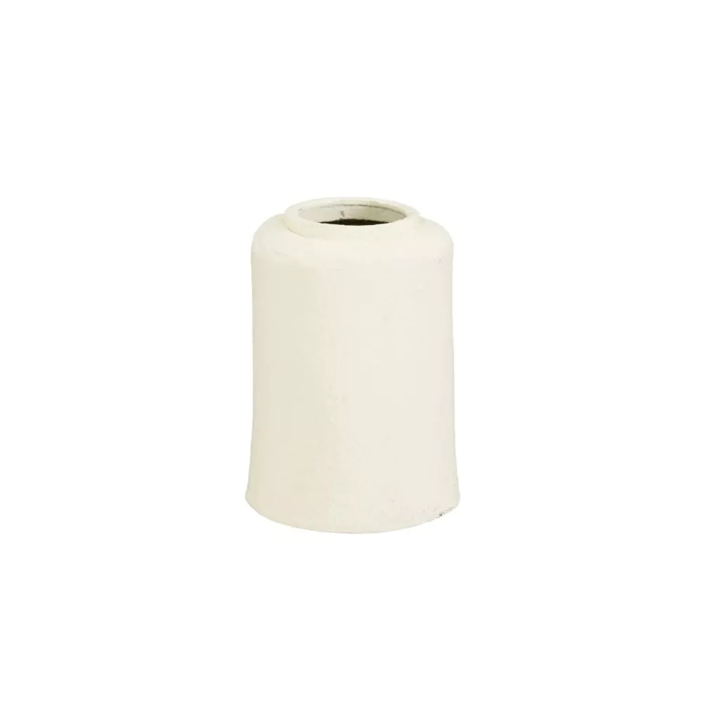 MICA vaas gerecycleerd papier 21x15.5cm - beige