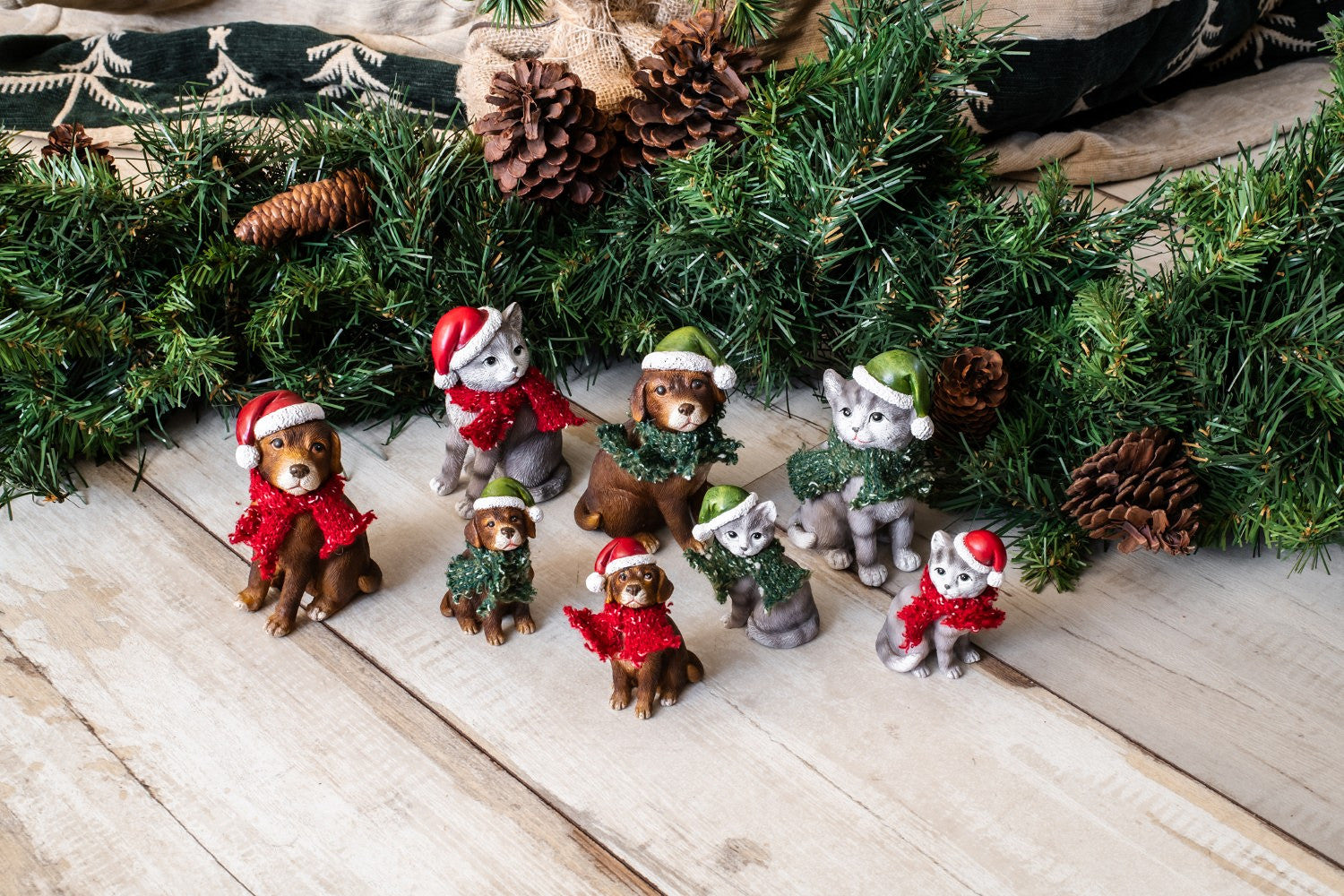 HOME SOCIETY Christmas deco dieren - L