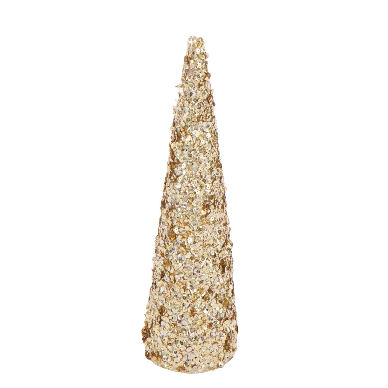 JLINE Kegel pailletten schuim - S 12x12x46cm - goud