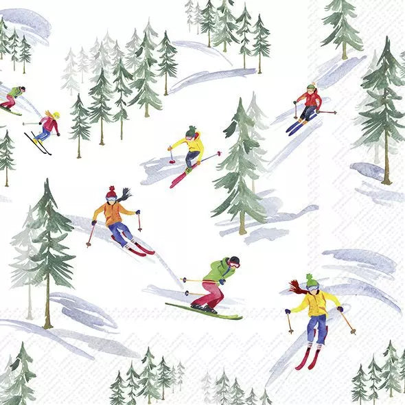 IHR Servetten 33x33cm - Down The Slope mix 3890601500