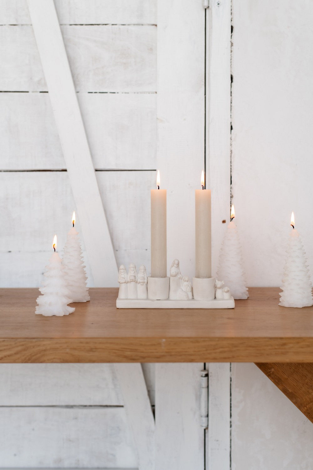 HOME SOCIETY James deco kaarsenboom - wit - S
