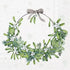 IHR Servetten 33x33cm - Mistletoe Wreath cream 3899601560