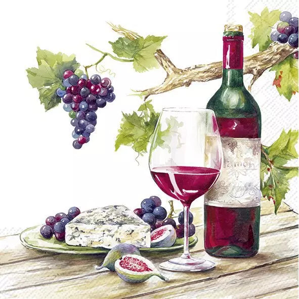 IHR Servetten 33x33cm - Wine Tasting mix