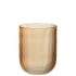 JLINE Vaas glas gestreept - M 16,7x21cm - caramel