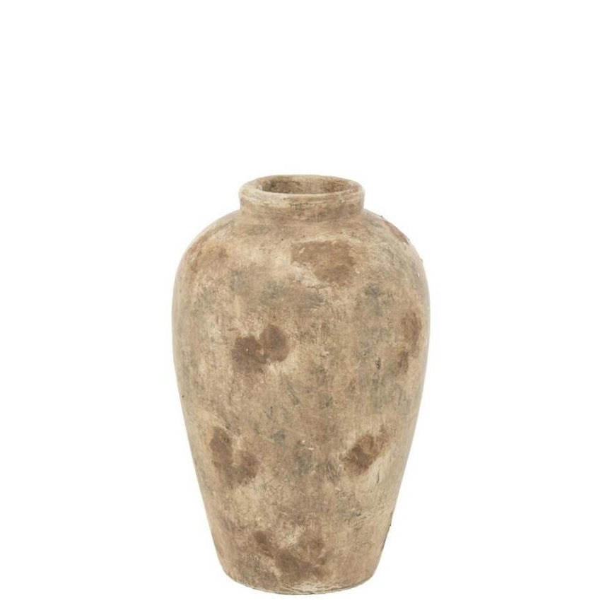 JLINE Vaas pot antiek - S 29x45cm - klei beige