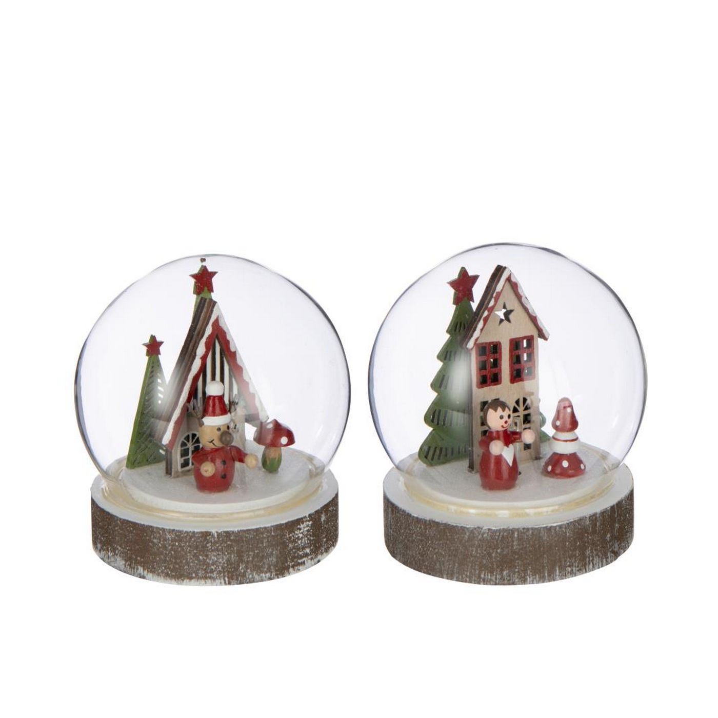 JLINE Schudbal LED huisje - 10x11cm