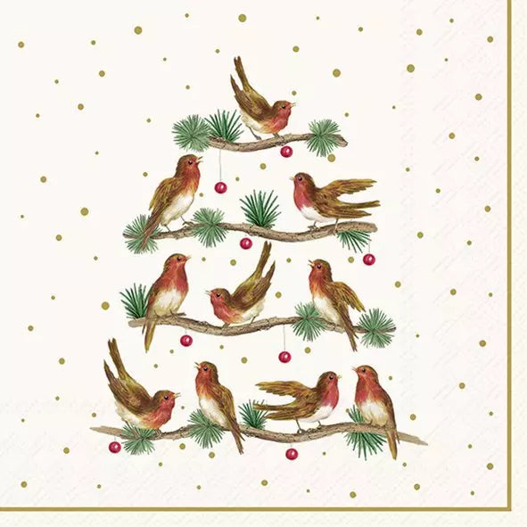 IHR Servetten 33x33cm - Let's Sing Together cream 3929401060