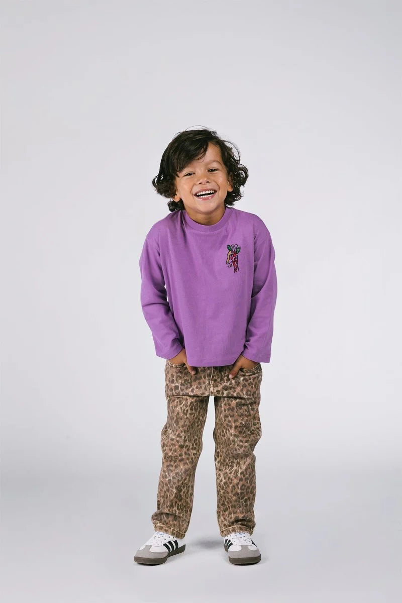 THE NEW CHAPTER G Riley broek - denim leopard - 92