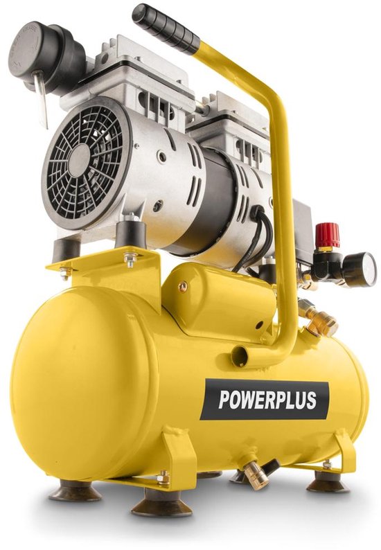 POWERPLUS Compressor geluidloos - 550W - 6L