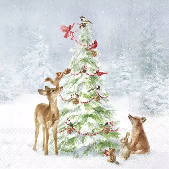IHR Servetten 25x25cm - Friends In Snow mix 3987602900