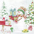 IHR Servetten 25x25cm - Snowy Day blue 3987802149