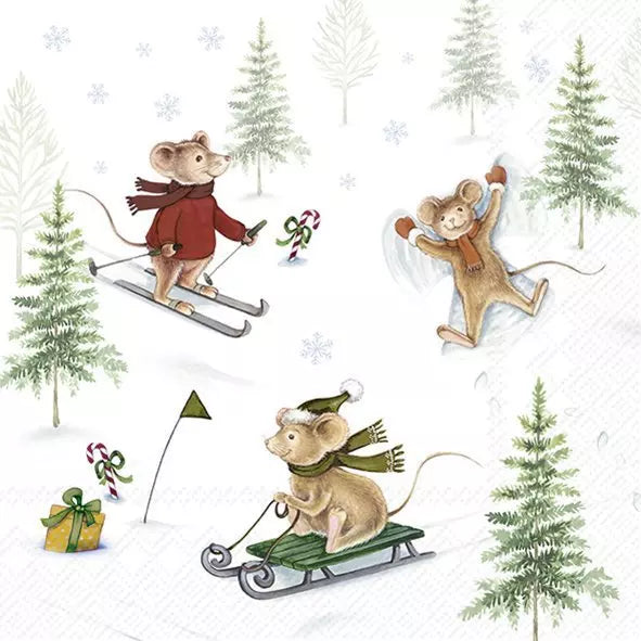 IHR Servetten 33x33cm - Winter Snow Fun mix 3989701000