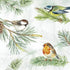 IHR Servetten 25x25cm - Charming Birds green