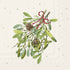 IHR Servetten 33x33cm - Mistletoes cream