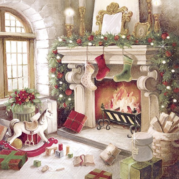 IHR Servetten 33x33cm - Christmas Magic mix