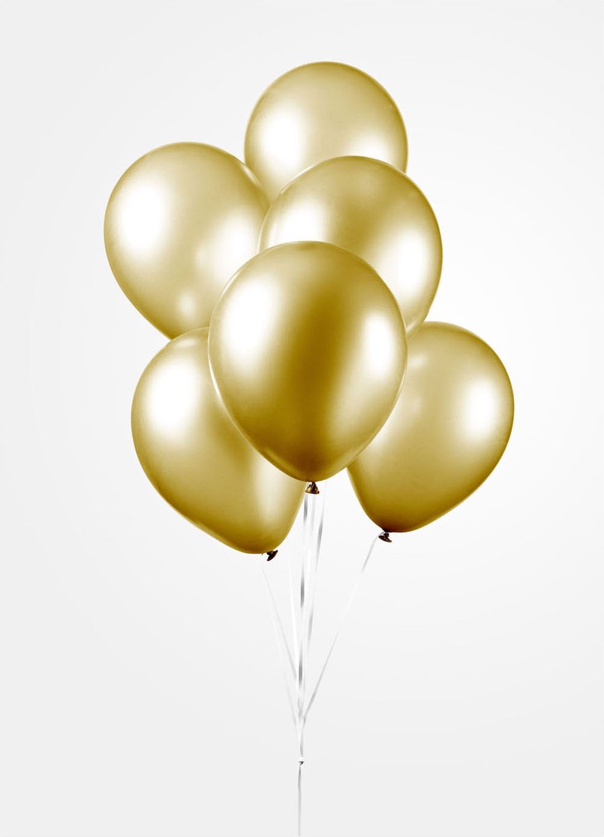FIESTA 10 ballonnen 30cm - metallic goud