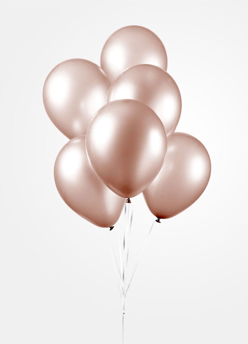 FIESTA 10 ballonnen 30cm - rose goud
