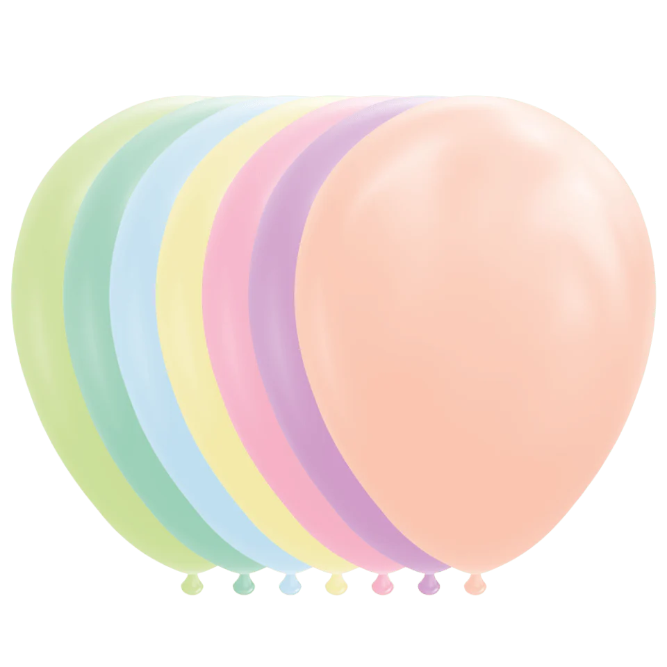 FIESTA 100 ballonnen 30cm - mix macaron