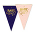 FIESTA vlaggenlijn Papier 6m 20x30cm - Gender Reveal