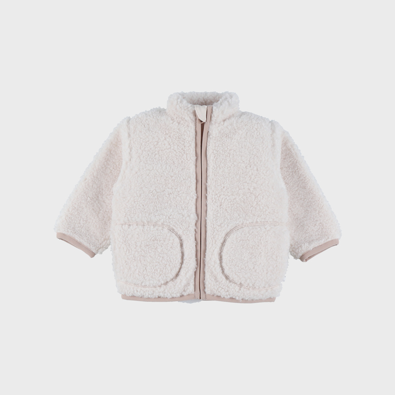 NOUKIES Sherpa jacket - fluffy mammouth - 12m