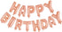 FIESTA foliebalon Happy Birthday - roségoud