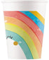 FIESTA Papieren bekers 200ml 8st-  Rainbow Party