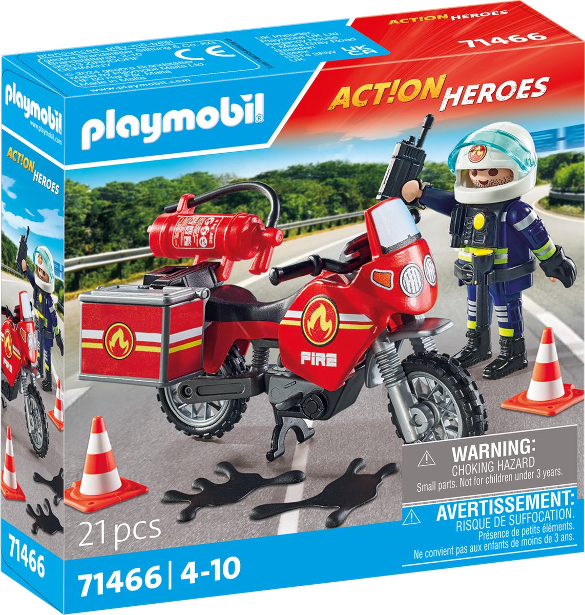 PLAYMOBIL Action Heroes 71466 Brandweer op de plaats van het ongeval